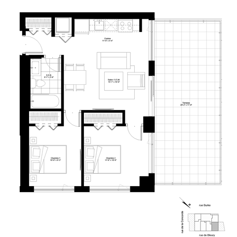 a floor plan of a house in a blueprint